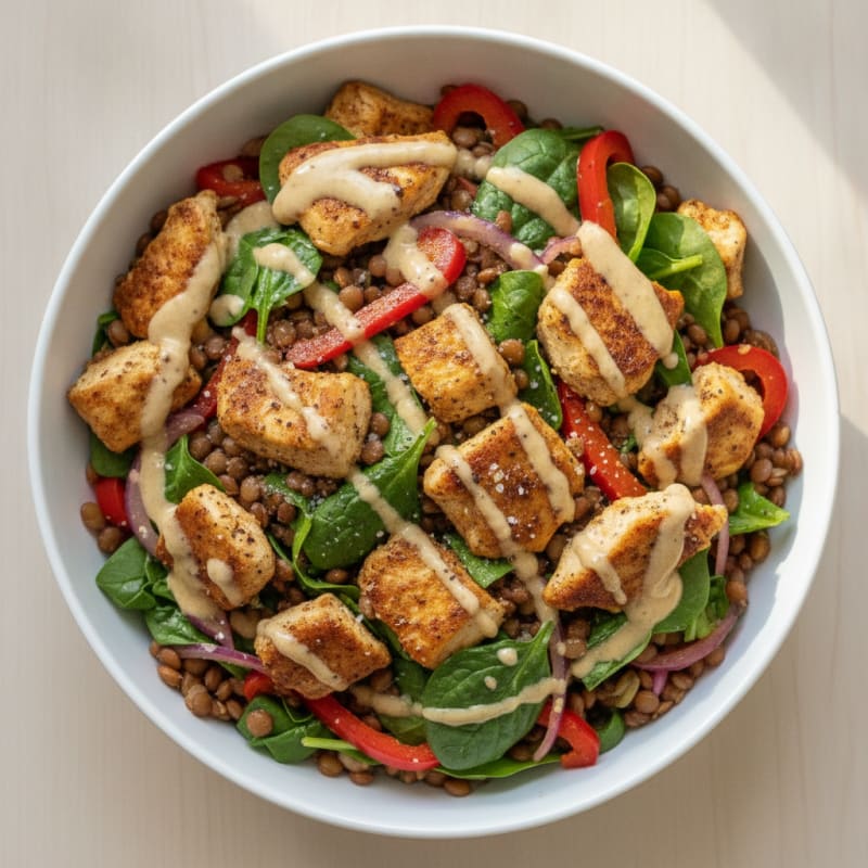 Lentil and Vegetable Power Bowl