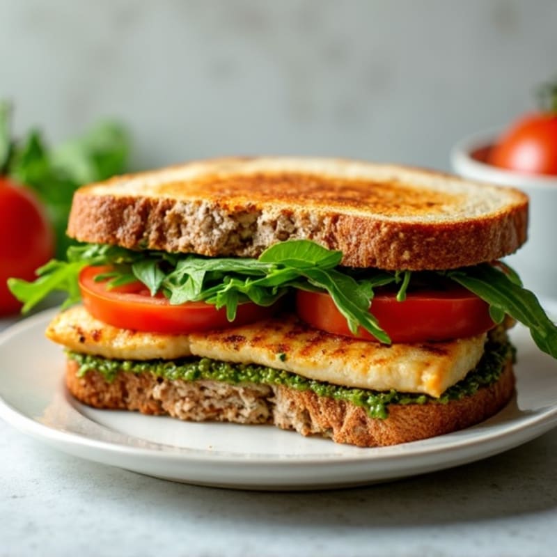 Grilled Chicken Pesto Sandwich