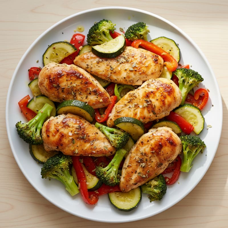 Sheet Pan Lemon Herb Chicken and Veggies