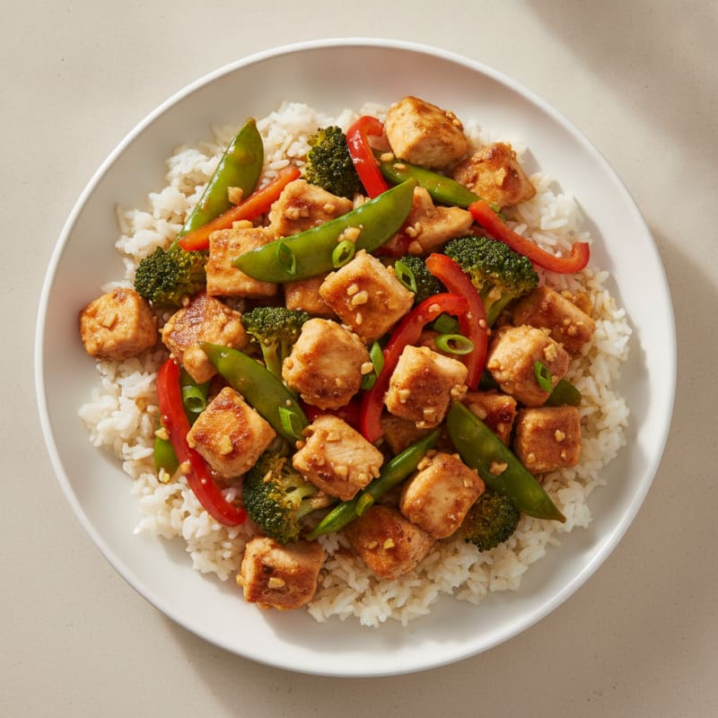 Ginger-Garlic Chicken Thigh Stir-Fry