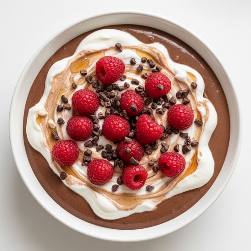Silky Chocolate Protein Pudding with Greek Yogurt