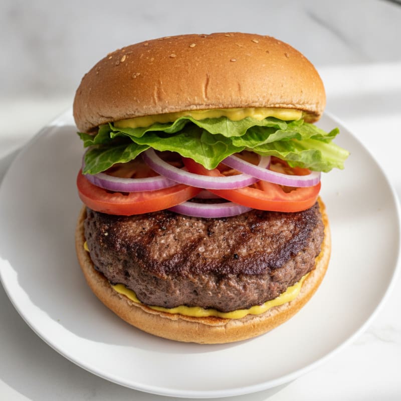 Classic Beef Burger with all the Fixings