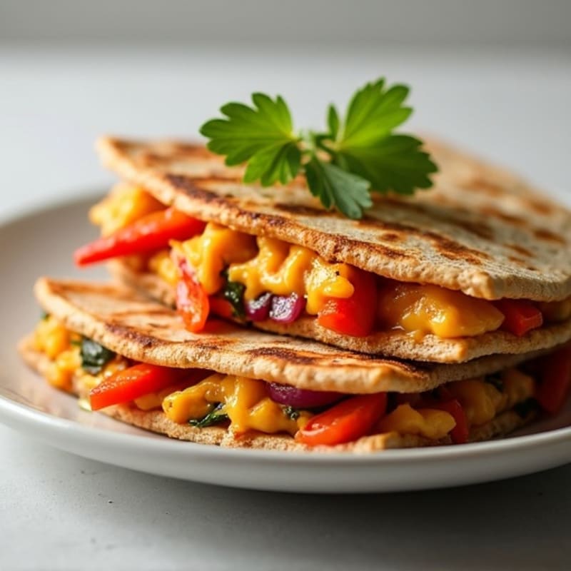 Smoky BBQ Chicken and Veggie Quesadilla