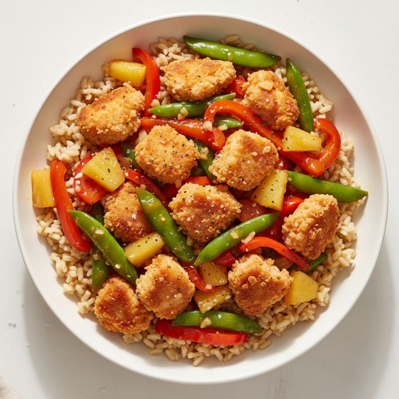 Crispy Sweet and Sour Chicken Stir-Fry