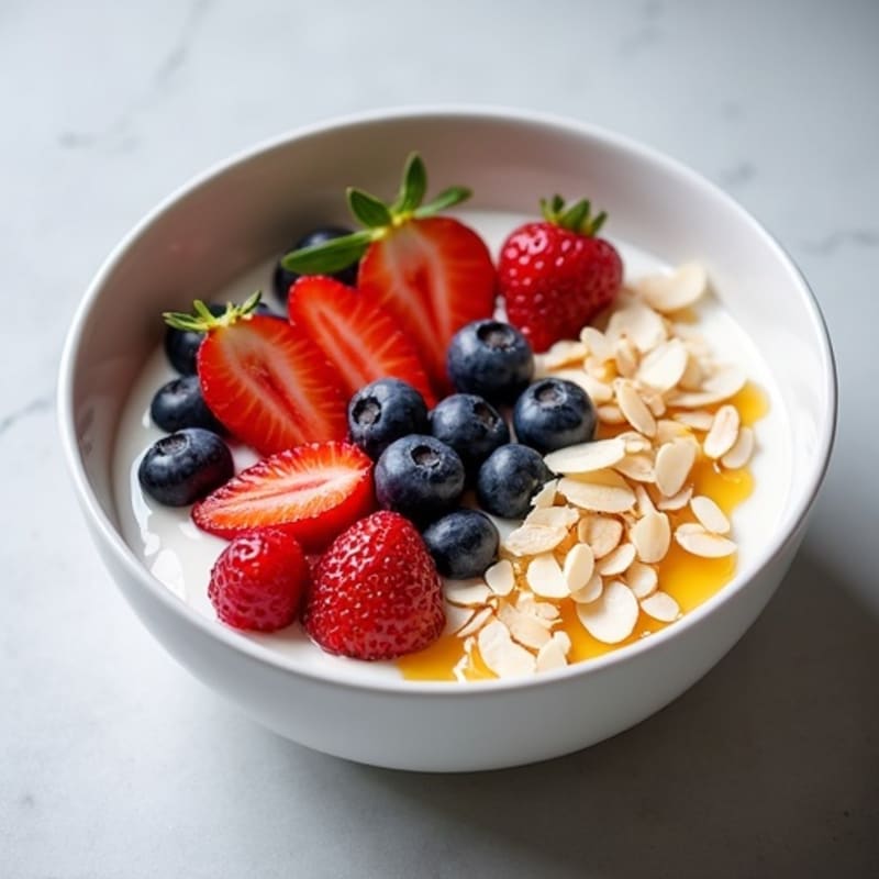 Greek Yogurt Protein Bowl with Whey and Berries