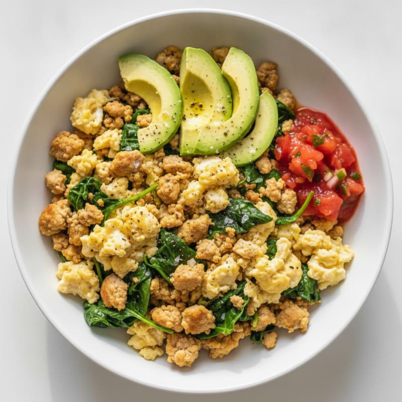 Savory Ground Turkey and Egg White Protein Bowl