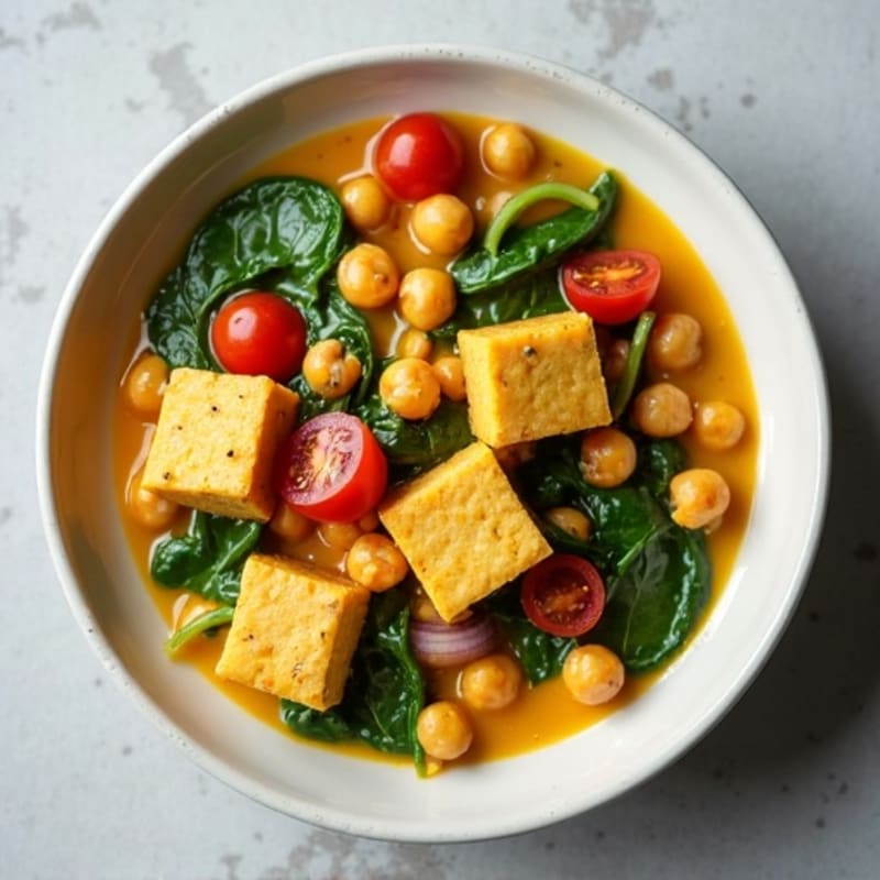 Creamy Coconut Chickpea and Spinach Curry