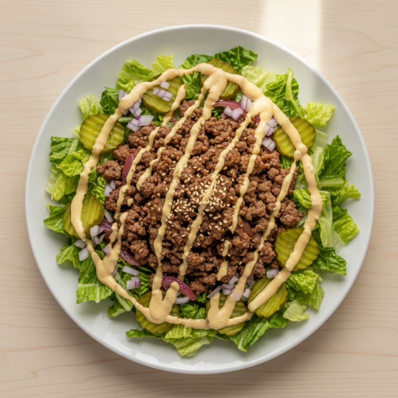 Big Mac Inspired Protein Bowl
