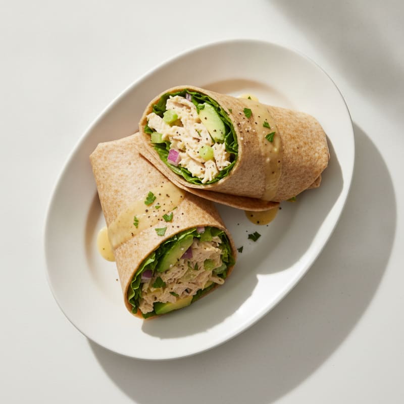 Lemon-Herb Chicken Salad Wraps