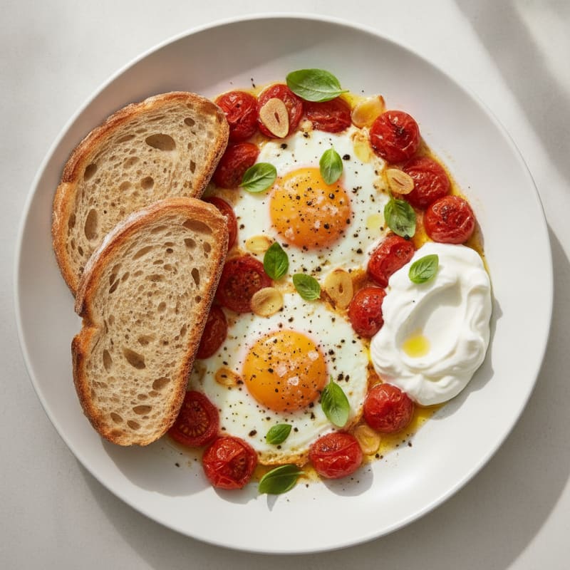 Baked Eggs with Roasted Tomatoes