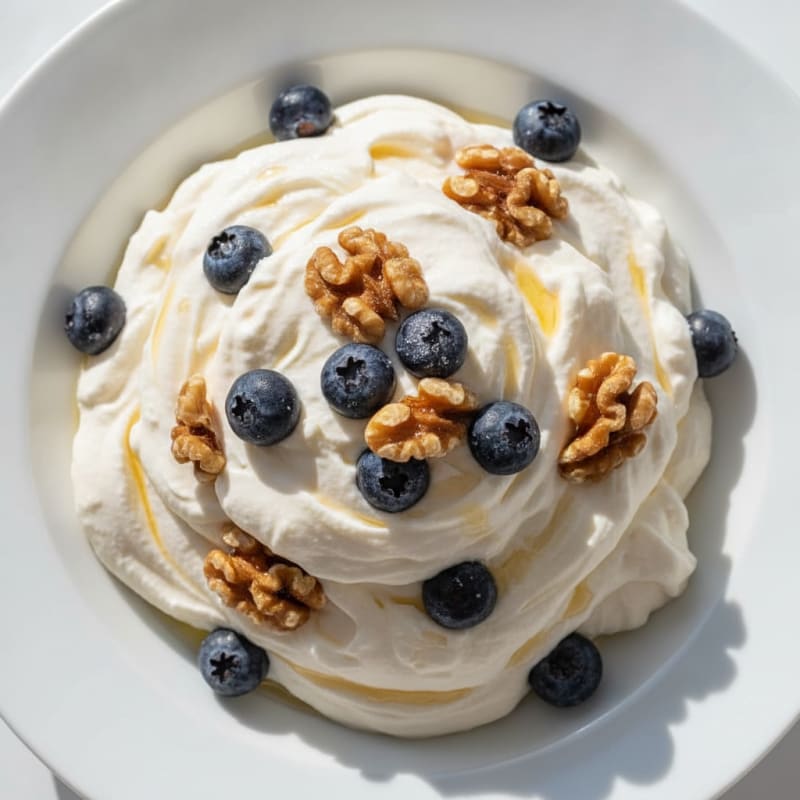 Silky Greek Yogurt Protein Mousse with Berries