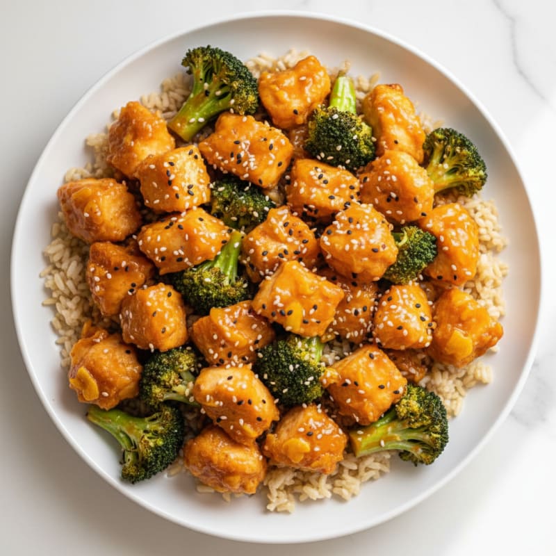 Baked Orange Chicken with Broccoli