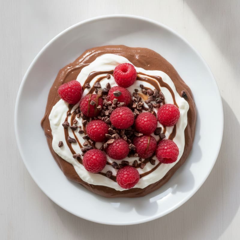 Silky Chocolate Protein Pudding with Greek Yogurt