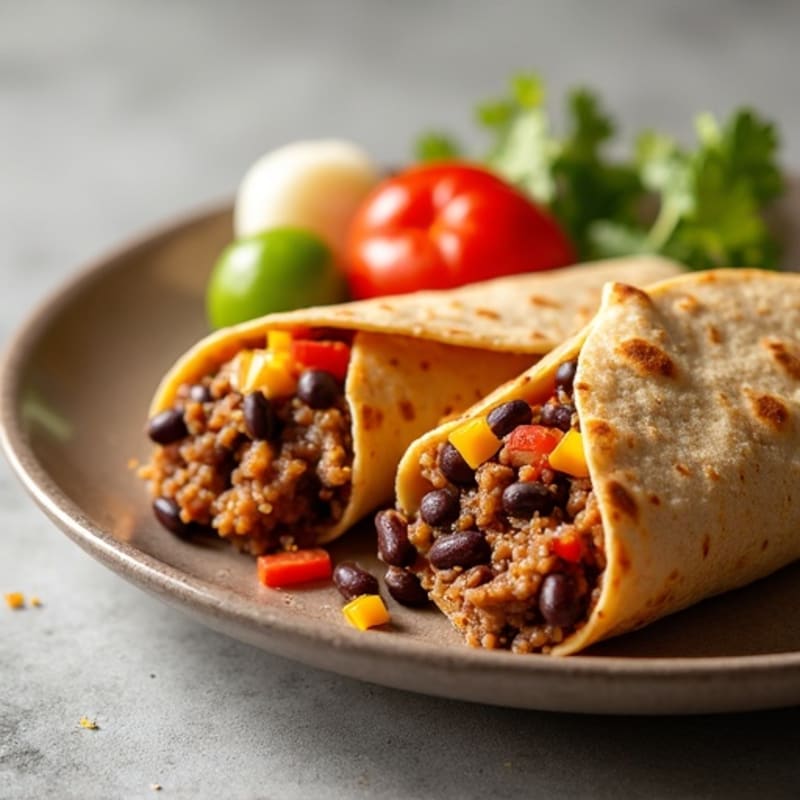 Savory Lean Beef and Black Bean Cheesy Stuffed Tortillas