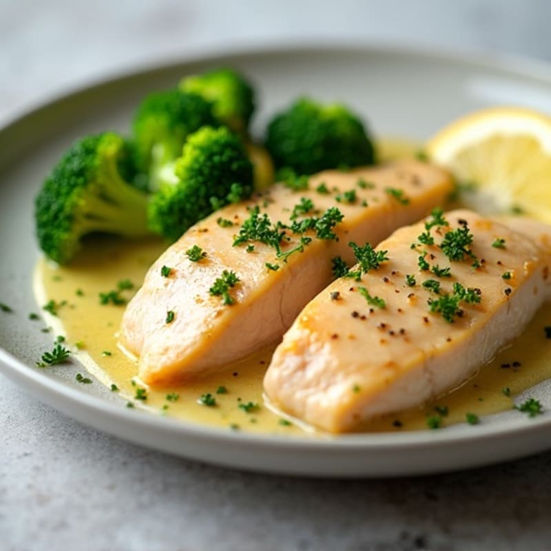 Lemon Herb Chicken Breast with Steamed Broccoli – Ultra Lean Edition