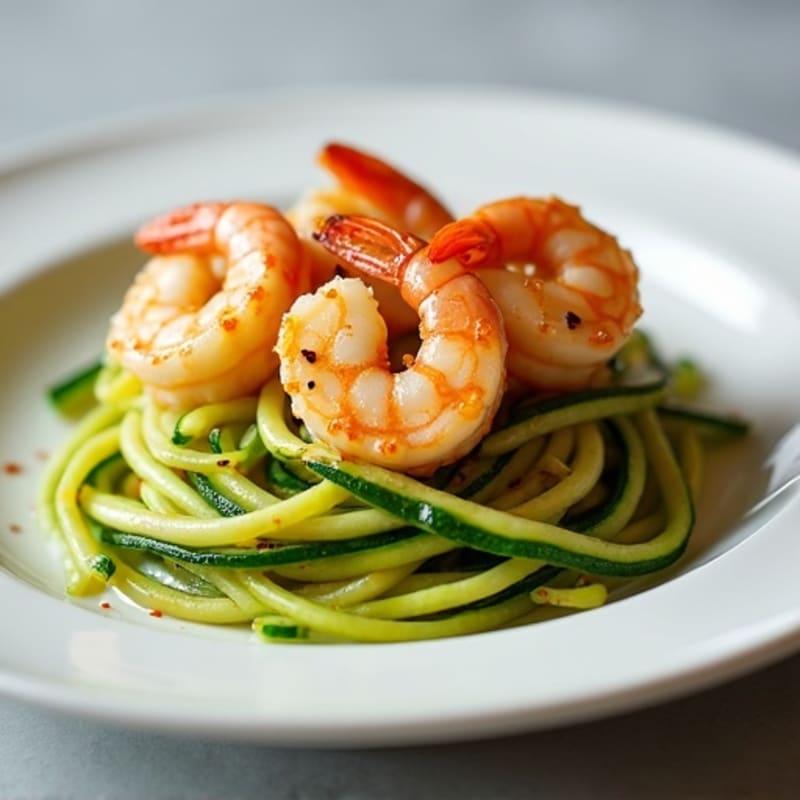 Citrus-Ginger Shrimp with Zucchini Noodles