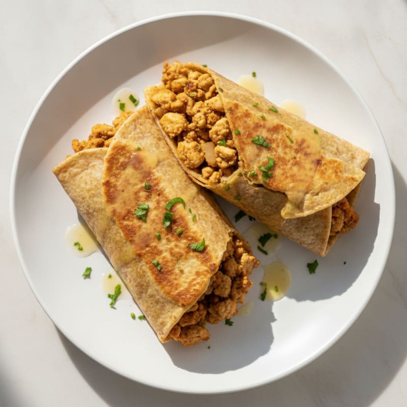Ground Chicken Breast Flax Wraps