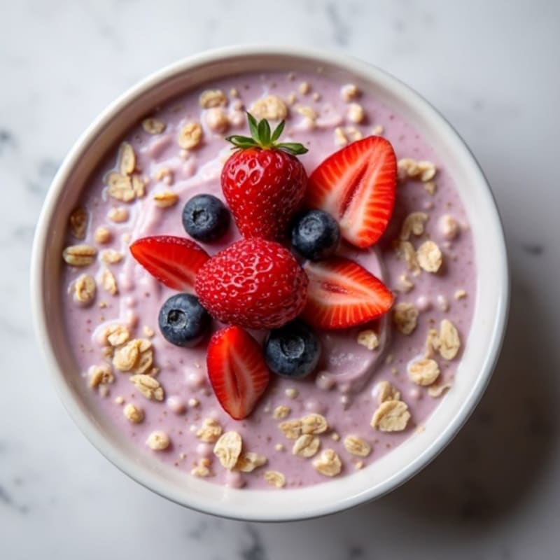 Protein-Packed Creamy Berry Overnight Oats