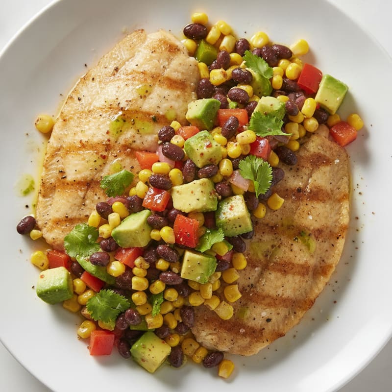 Pan-Seared Tilapia with Roasted Corn Salsa