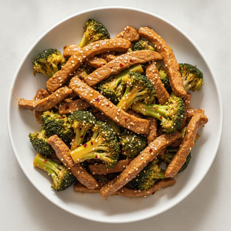 Sesame Beef Stir-Fry with Broccoli