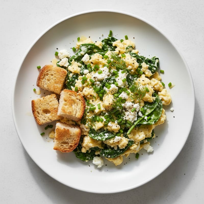 Creamy Greek Yogurt Scramble with Zesty Herbs
