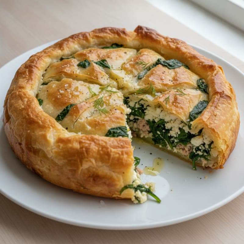 Spinach and Feta Phyllo Pie