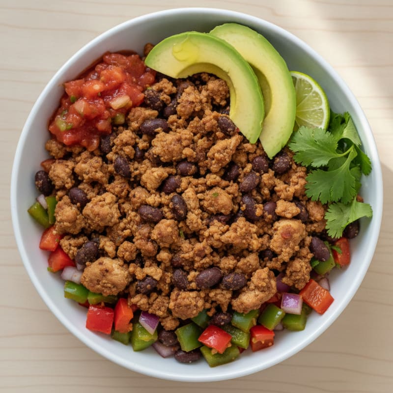 Ground Turkey Mexican Fiesta Bowl