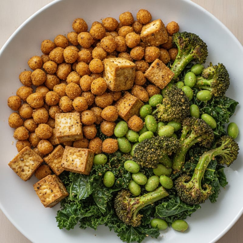 Roasted Vegetable and Chickpea Power Bowl