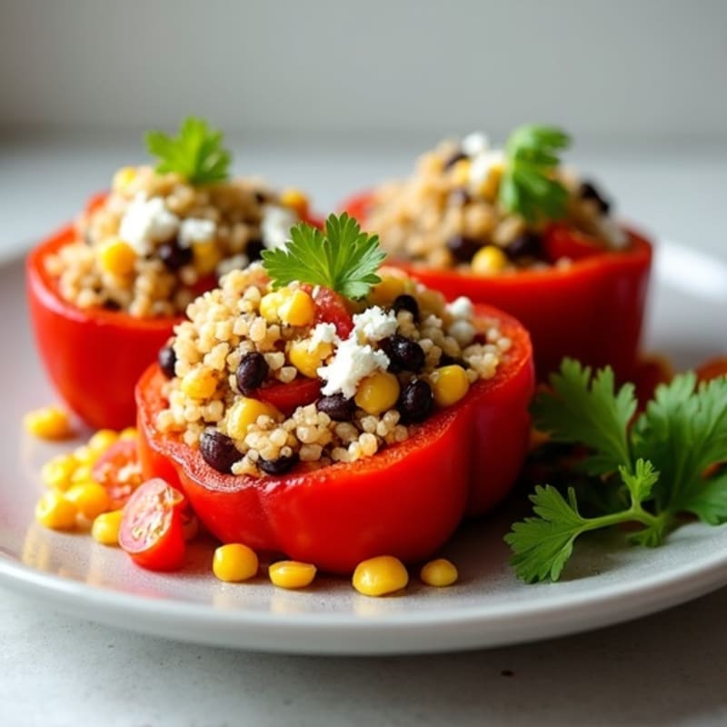 Zesty Quinoa Stuffed Peppers