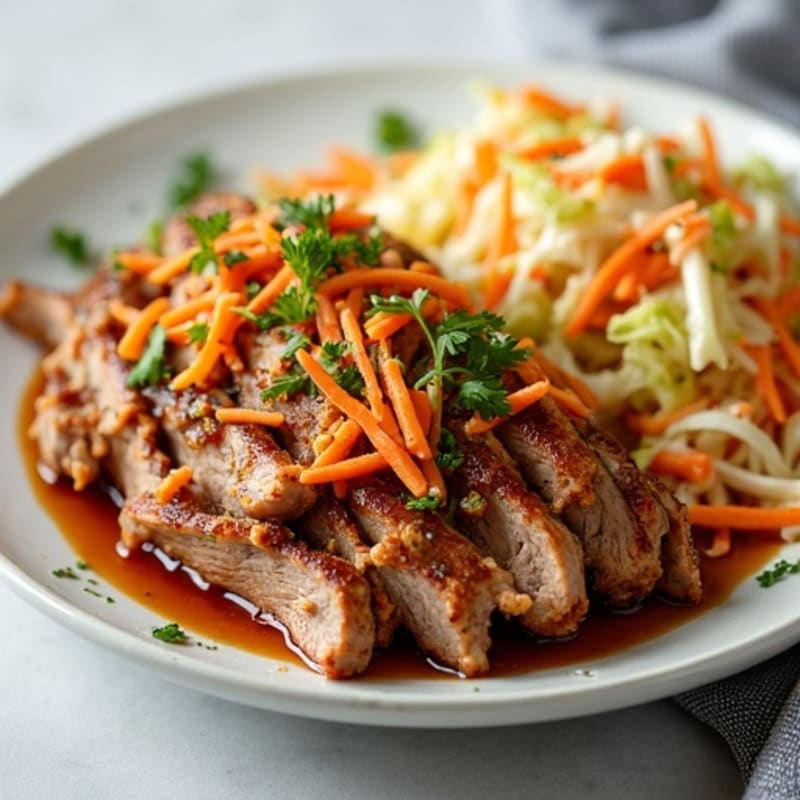 Citrus-Garlic Pulled Pork with Fresh Slaw