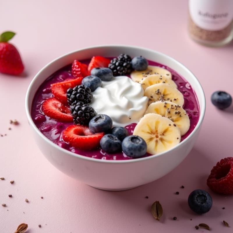 Protein-Packed Berry Açaí Bowl