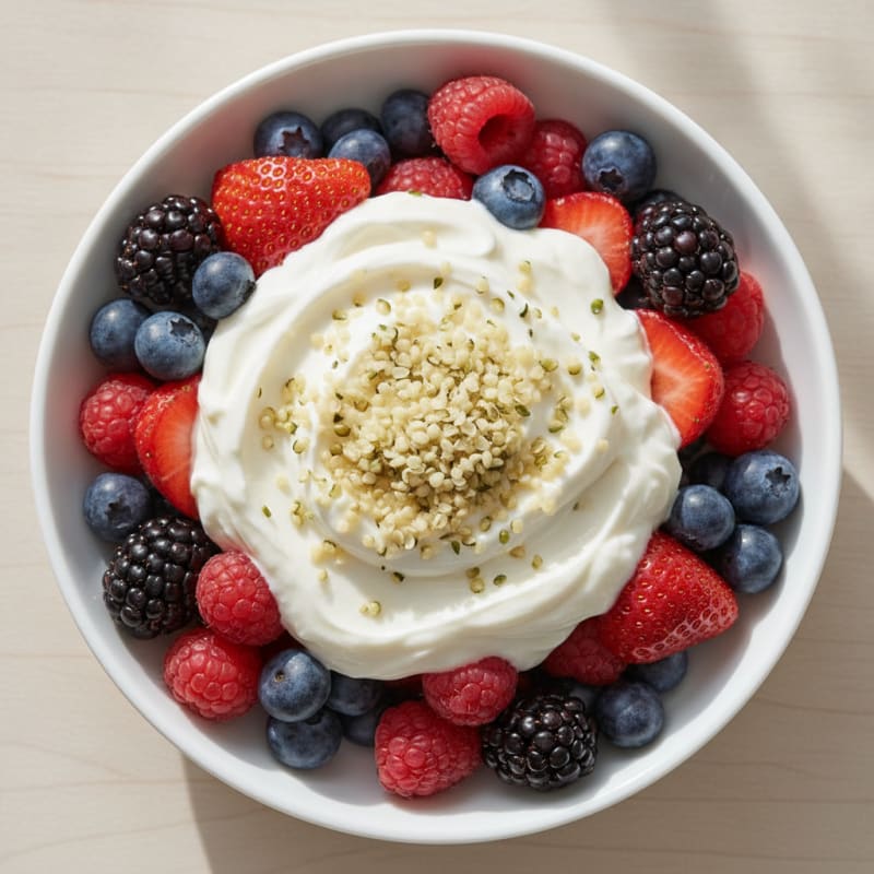 Greek Yogurt Protein Parfait with Berries