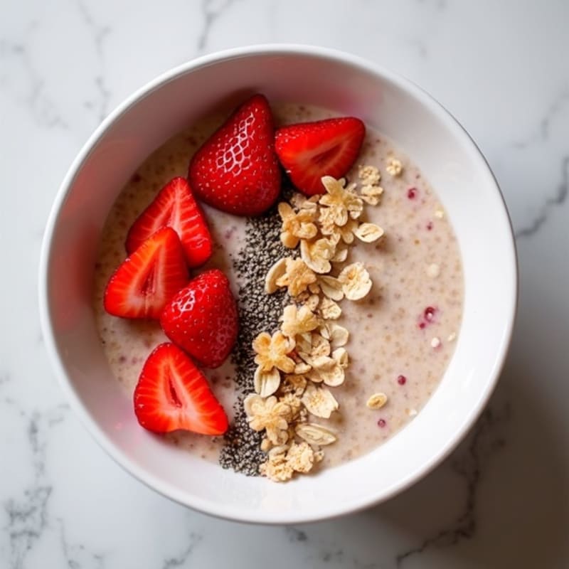 Creamy Strawberry Vanilla Overnight Oats