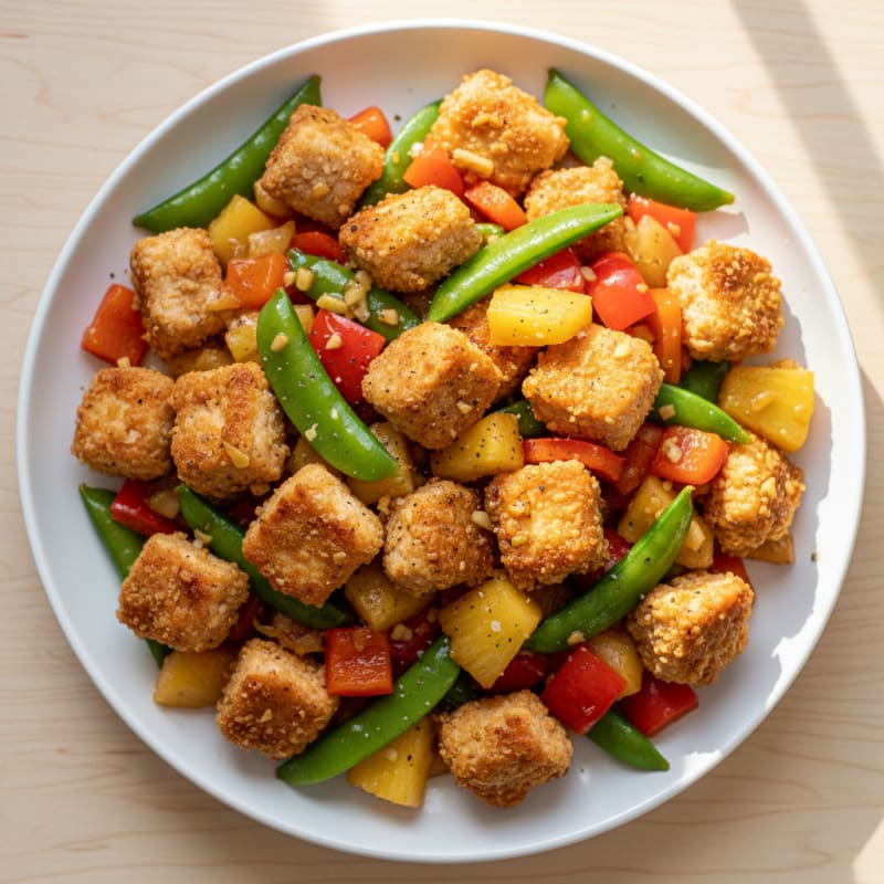Crispy Sweet and Sour Chicken Stir-Fry