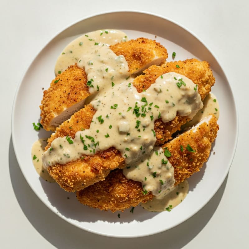 Buttermilk Fried Chicken with Creamy Gravy