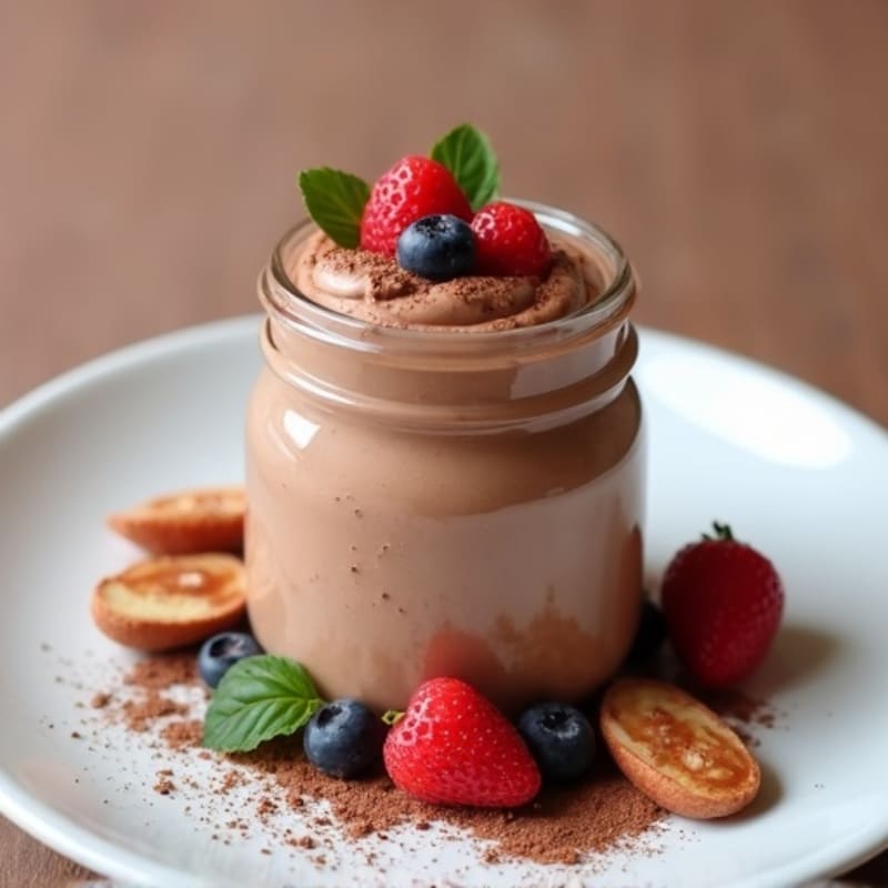 Silky Chocolate Protein Mousse with Skyr Yogurt