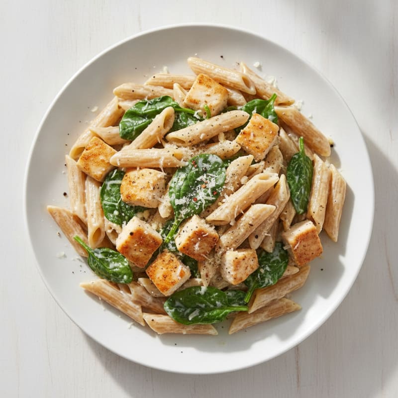 Garlic Parmesan Chicken Alfredo Pasta