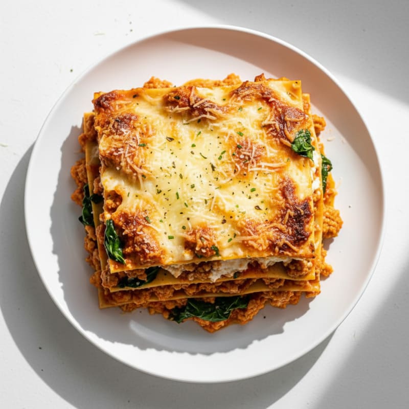 Classic Layered Lasagna with Rich Marinara