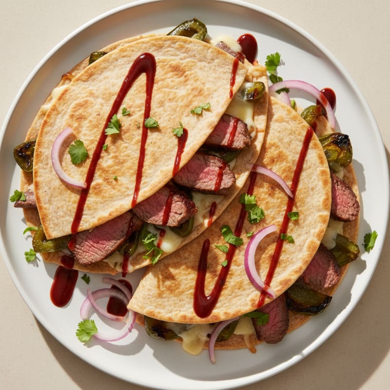Steak and Poblano Quesadillas