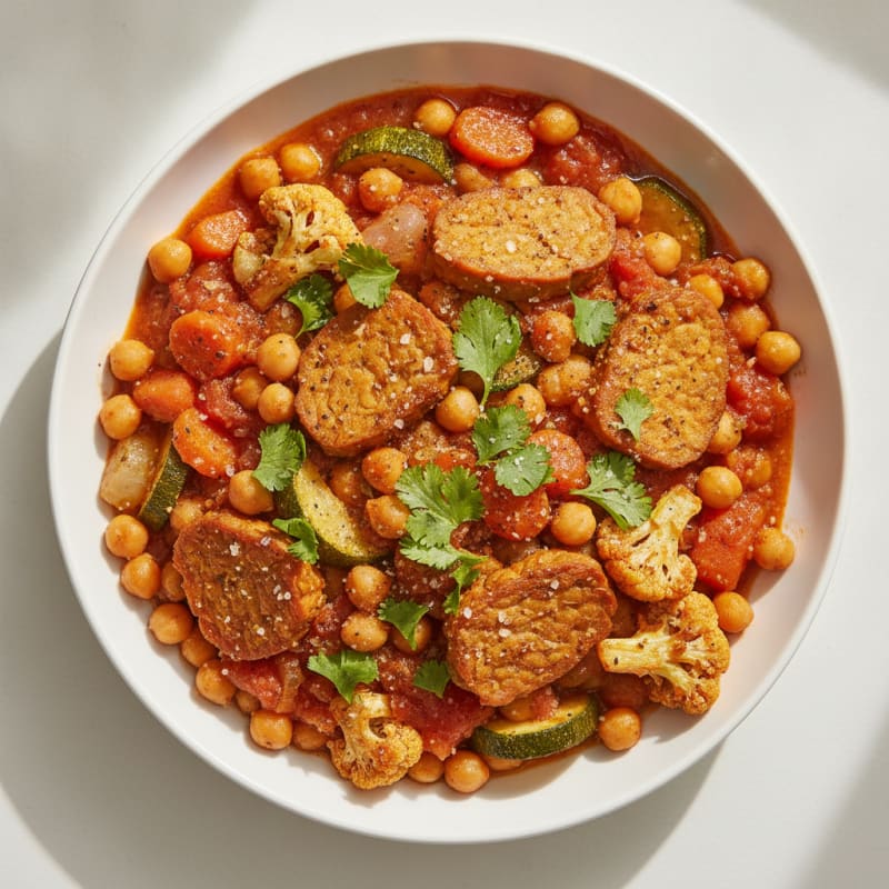 Roasted Vegetable and Chickpea Tagine