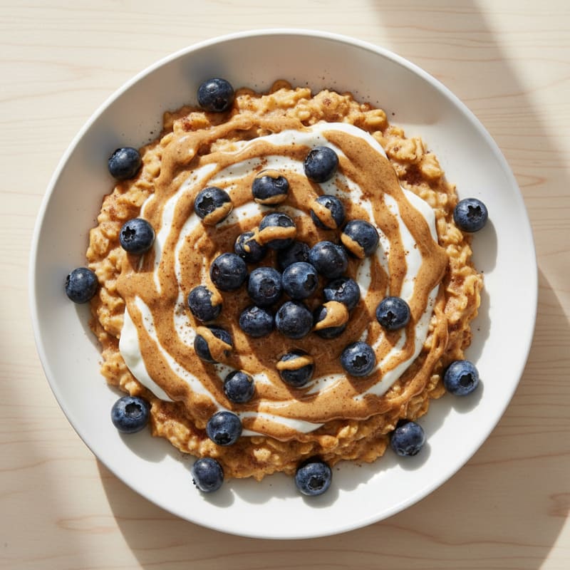 Creamy Spiced Oatmeal with Berries
