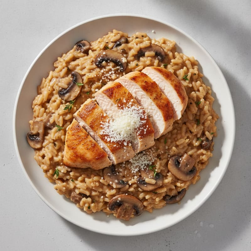 Creamy Parmesan Mushroom Risotto