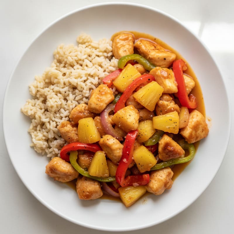 Sweet and Sour Chicken with Pineapple