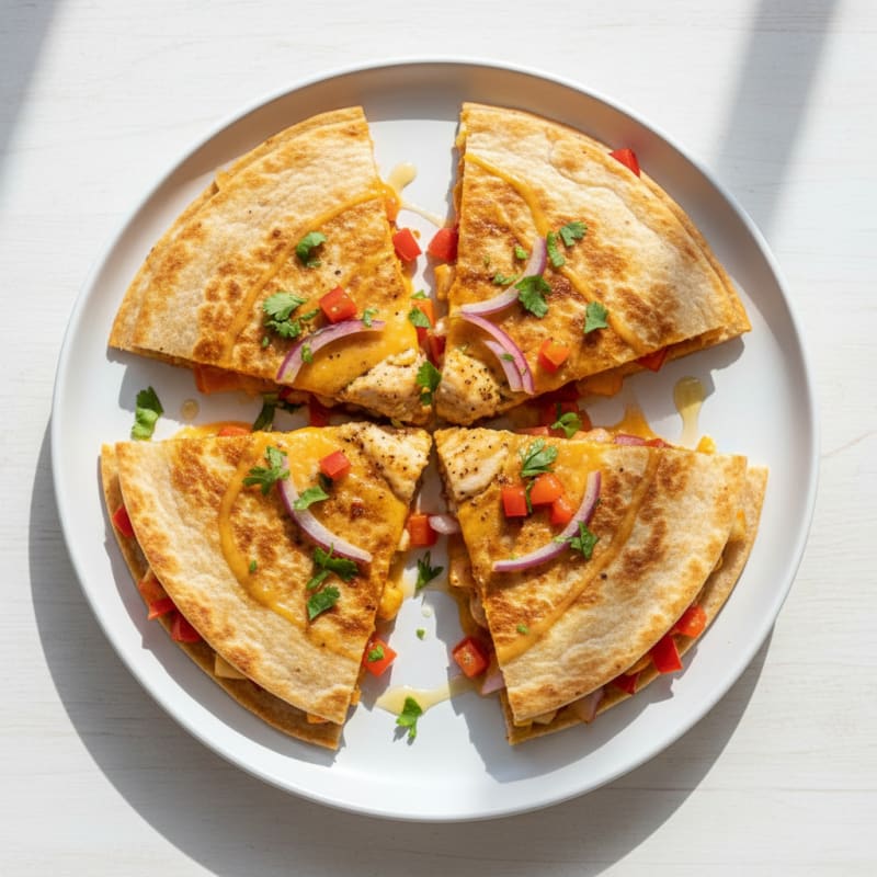 Chicken and Cheese Quesadilla