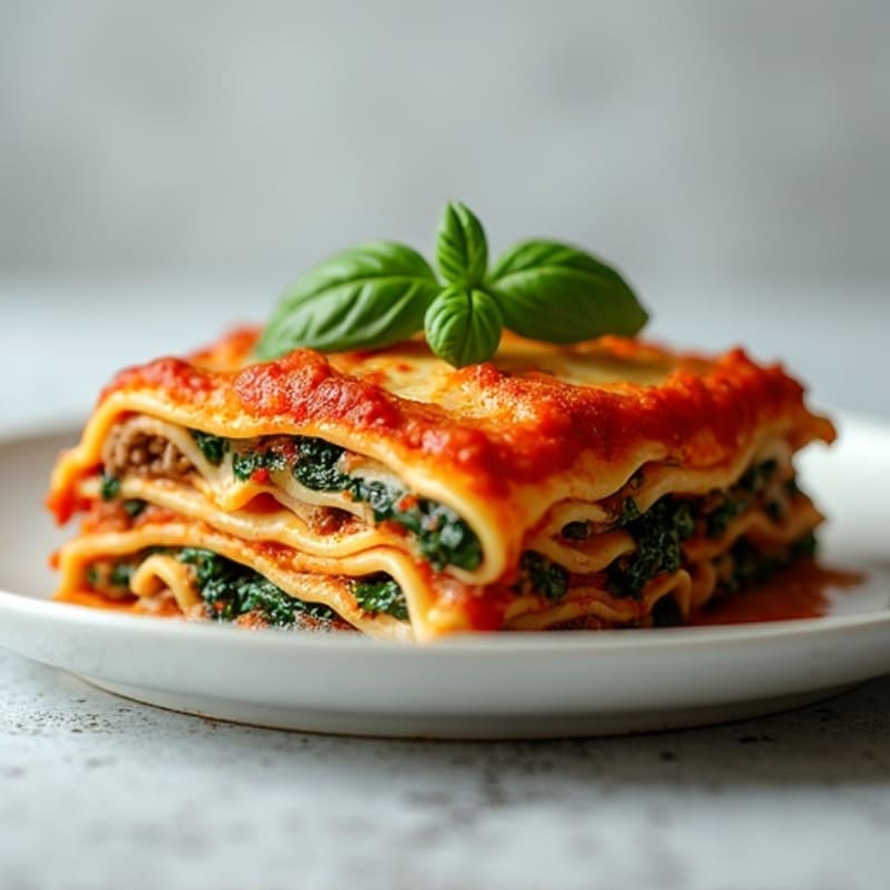Lean Ground Beef and Creamy Ricotta Lasagna Bake
