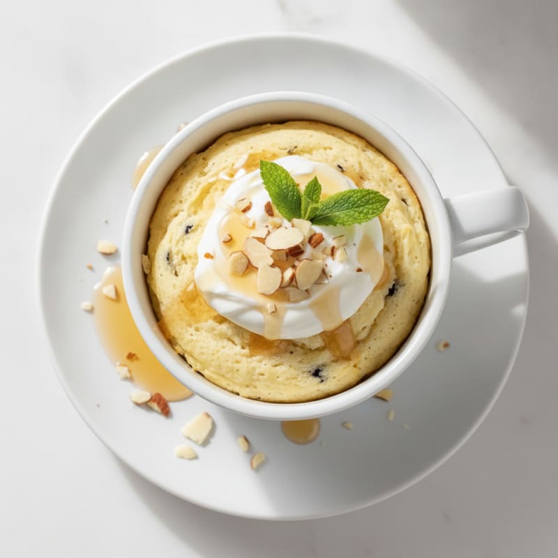 Fluffy Vanilla Bean Mug Cake