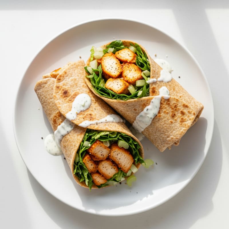 Crispy Buffalo Chicken Ranch Wraps