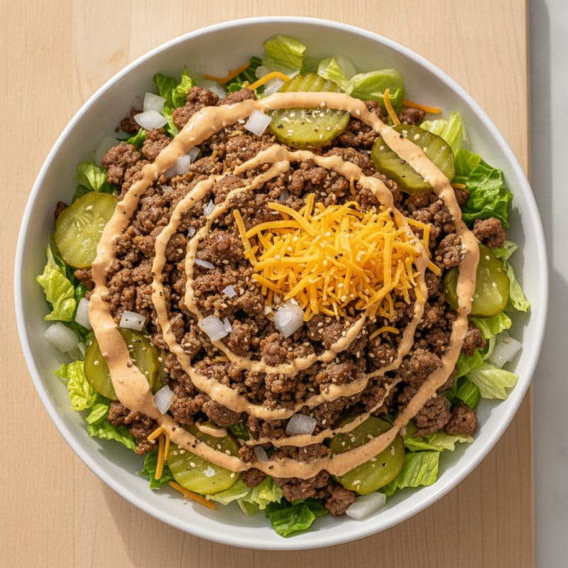 Big Mac Inspired Protein Bowl