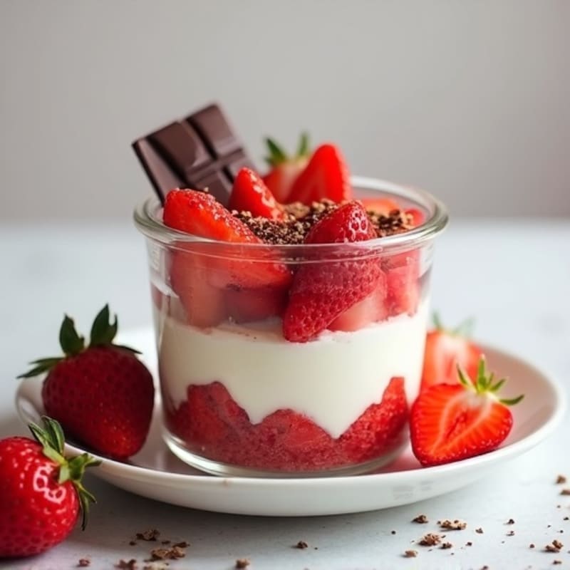 Cottage Cheese Strawberry Protein Parfait