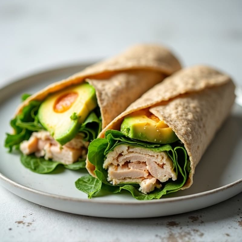 Fresh Turkey and Creamy Avocado Wrap